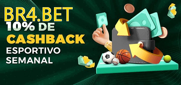 10% de bônus de cashback na BR4.BET